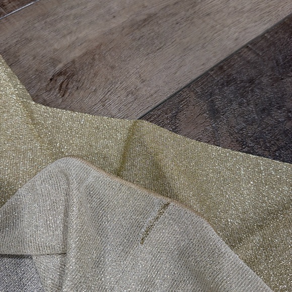 Oseree lemerie one shoulder dress in gold - Picture 8 of 11